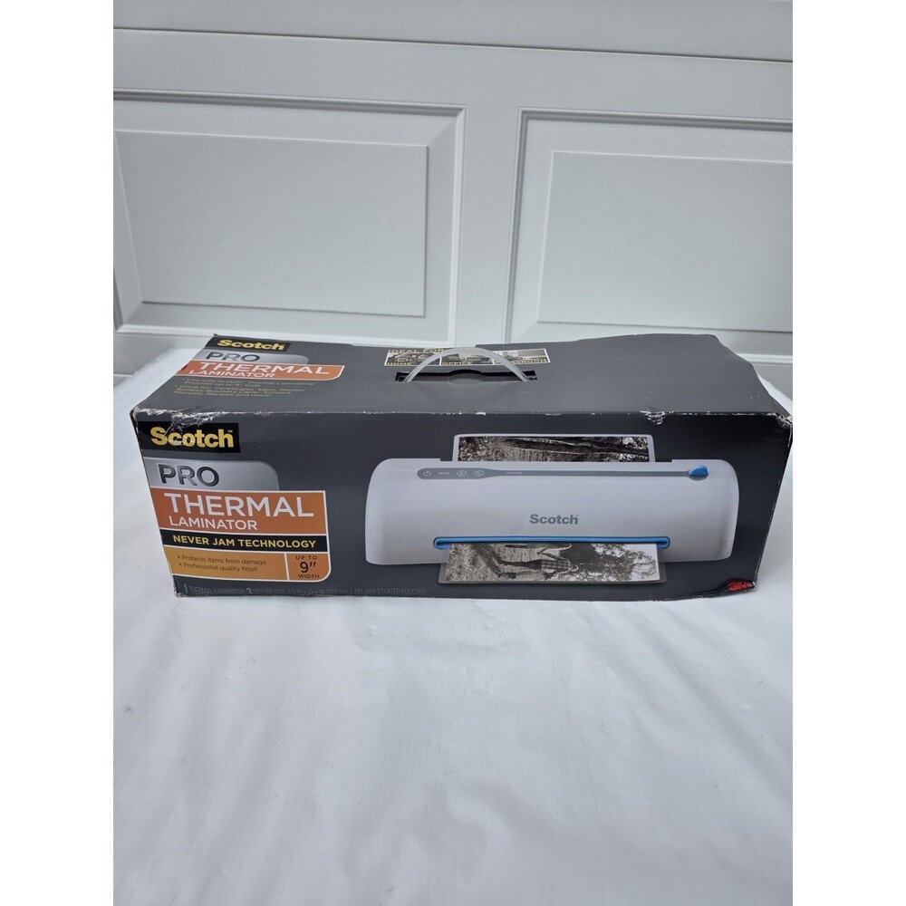 Scotch 9" Pro Thermal Never Jam Laminator: Electric Laminating Machine